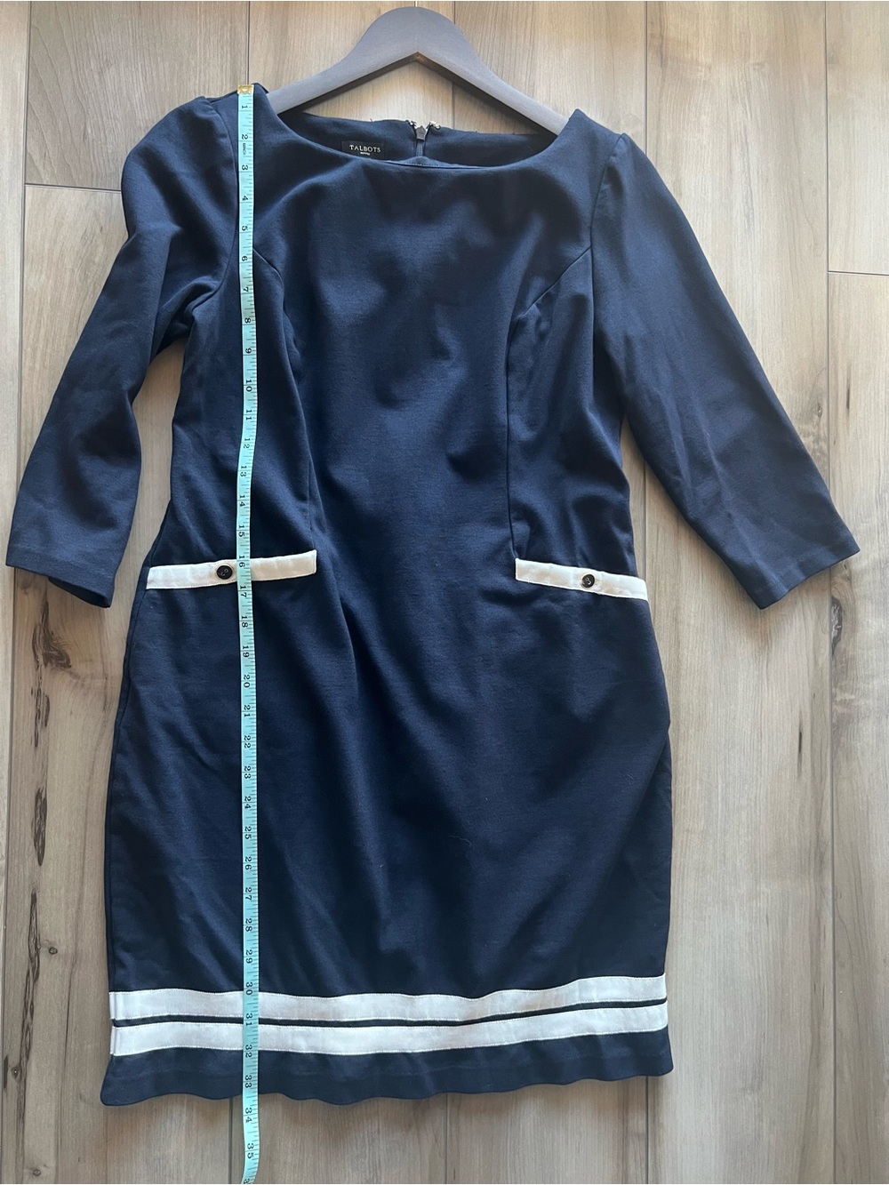 TALBOTS | Petite Boat Neck Navy Dress ⚓️ - Picture 7 of 9